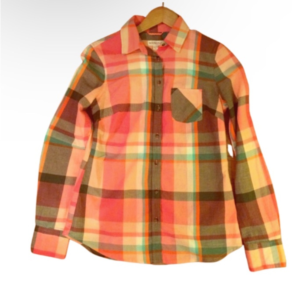 Merona Multi Colored Long Sleeve Button Shirt XS
